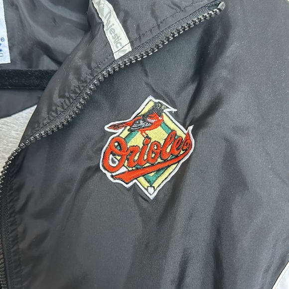 Baltimore Orioles baseball retro vintage bomber rain coat jacket fits XS - Picture 3 of 8